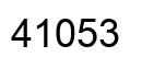 Number 41053 black image