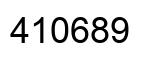 Number 410689 black image