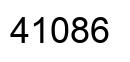 Número 41086 imagen negro