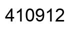 Number 410912 black image