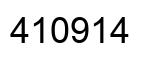Number 410914 black image