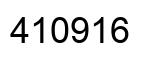 Number 410916 black image