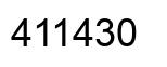 Number 411430 black image