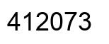 Number 412073 black image
