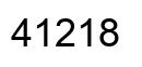 Número 41218 imagen negro