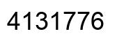 Número 4131776 imagen negro