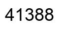Número 41388 imagen negro