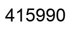 Number 415990 black image