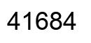 Number 41684 black image