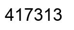 Número 417313 imagen negro