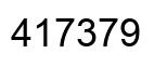 Número 417379 imagen negro