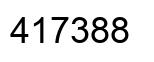 Número 417388 imagen negro
