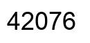 Number 42076 black image