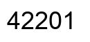 Number 42201 black image
