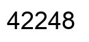 Number 42248 black image