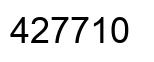 Number 427710 black image