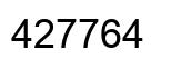 Number 427764 black image
