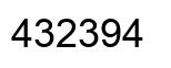 Número 432394 imagen negro