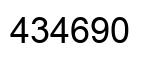 Number 434690 black image