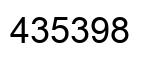 Number 435398 black image