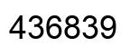 Número 436839 imagen negro