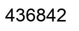 Número 436842 imagen negro
