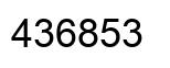 Número 436853 imagen negro