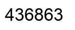 Número 436863 imagen negro
