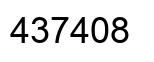Number 437408 black image