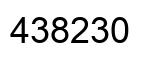 Number 438230 black image
