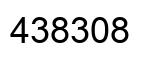 Number 438308 black image