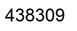 Number 438309 black image