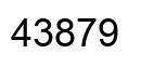 Número 43879 imagen negro
