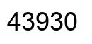 Number 43930 black image