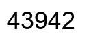 Number 43942 black image