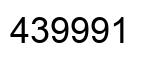 Number 439991 black image