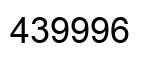 Number 439996 black image