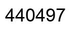 Number 440497 black image