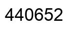 Number 440652 black image