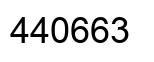 Number 440663 black image