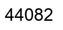 Number 44082 black image
