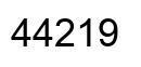 Number 44219 black image