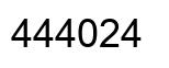 Número 444024 imagen negro