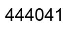 Number 444041 black image