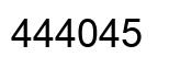 Number 444045 black image