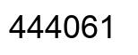 Number 444061 black image