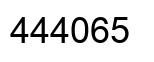 Number 444065 black image