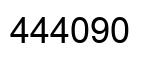 Number 444090 black image