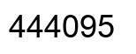 Number 444095 black image