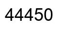Number 44450 black image